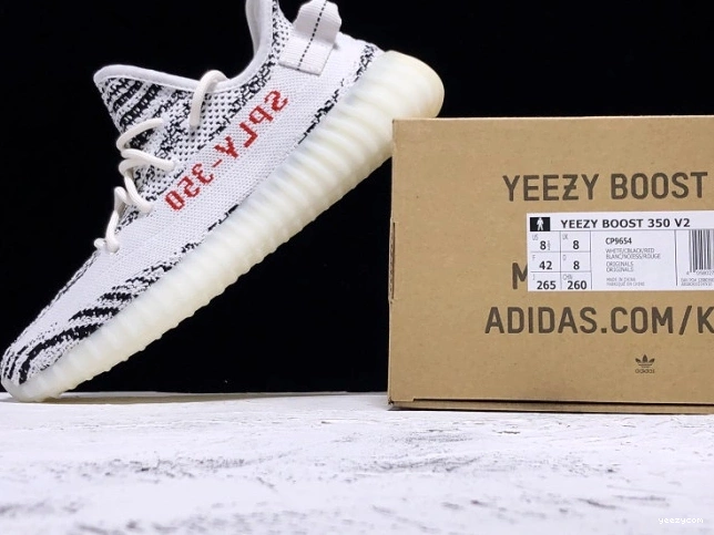 Zebra V2 White 350 CP9654 Yeezy Adidas Boost Black 0930